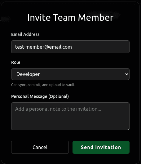 Sending an Invitation